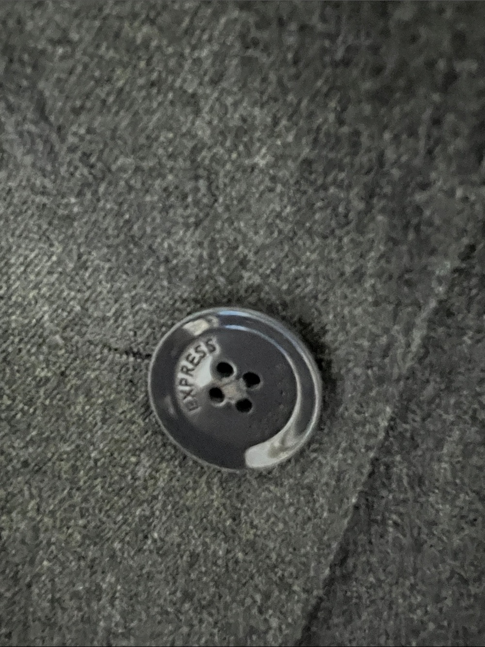 Express Women's Gray Single-Button Tailored Blazer Jacket - Picture 3 of 6